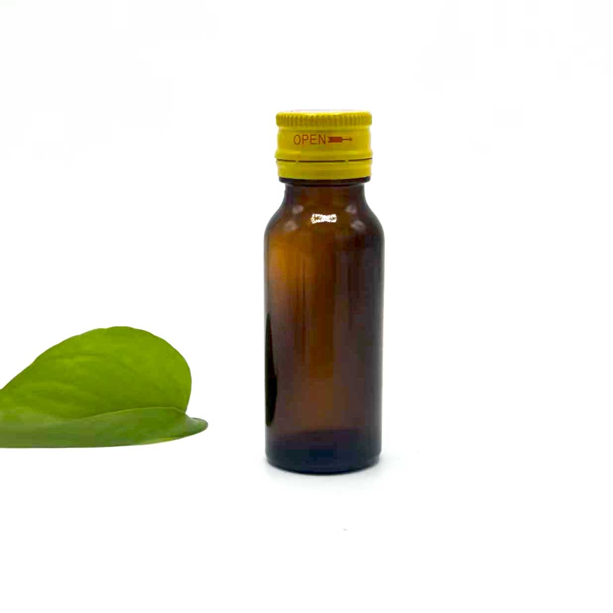 Botella de líquido oral marrón de 20 ml